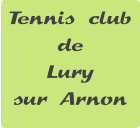 Tennis club de Lury  sur Arnon